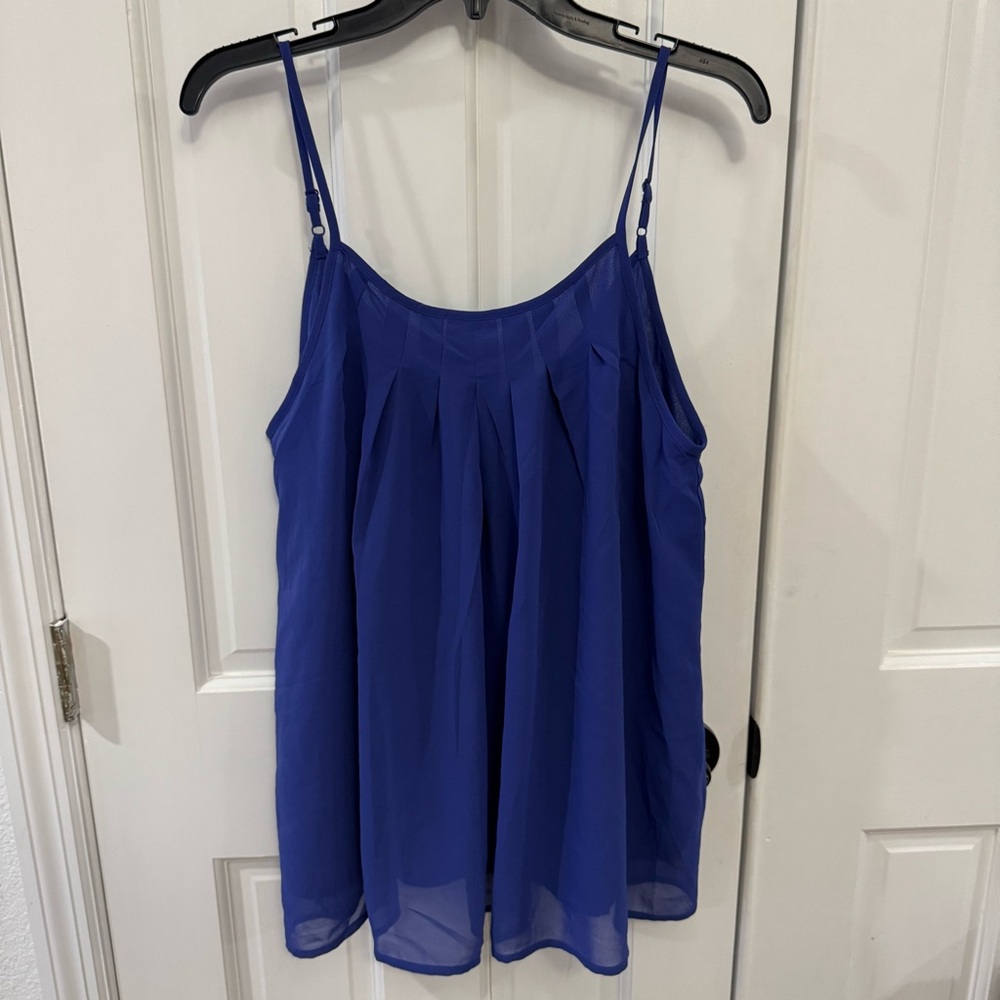 Cyanstyle Pleated‎ Chiffon Cami Top – NWT – Size L - Picture 5 of 12